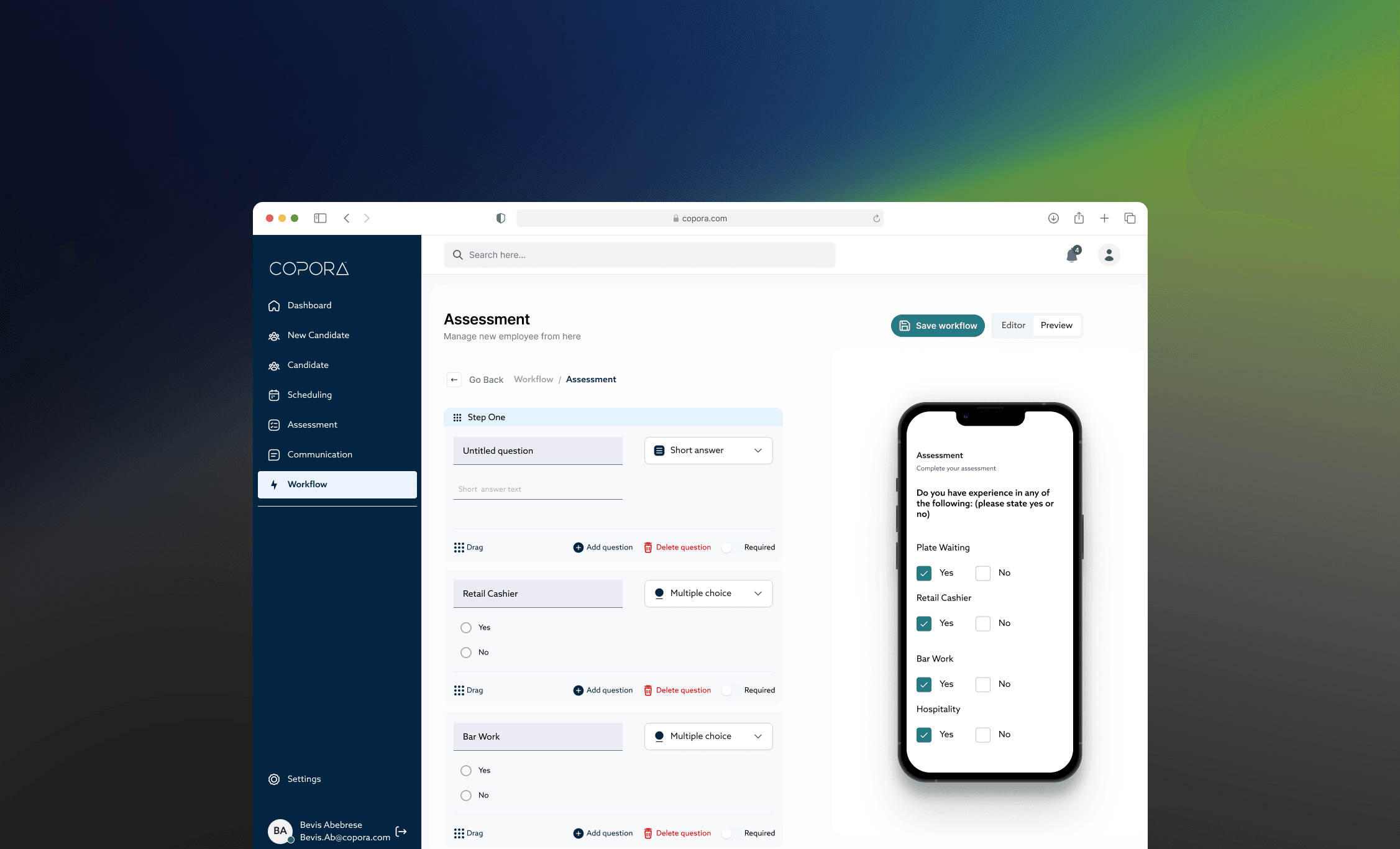 Copora — Workforce Management Platform