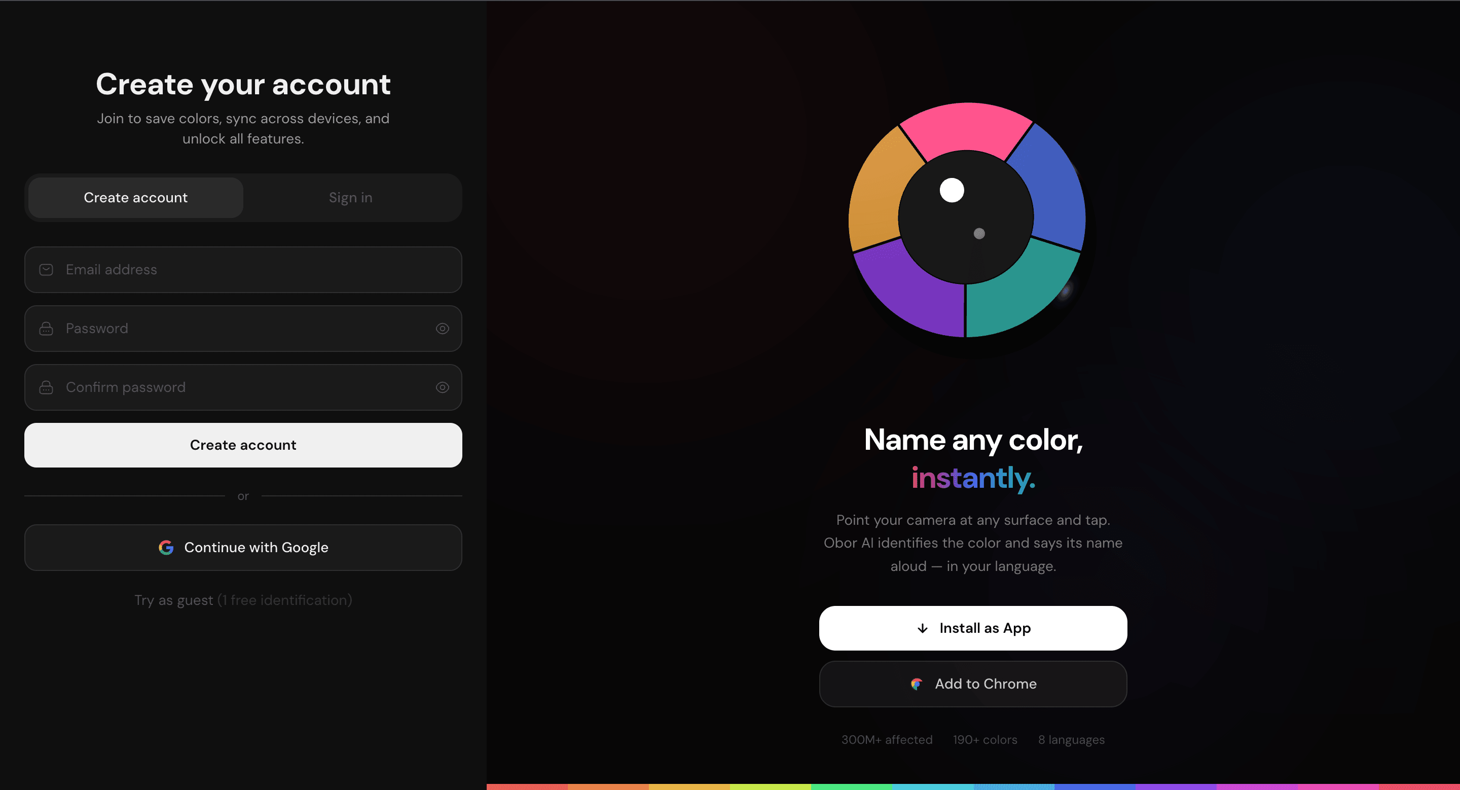 Obor AI — Color Identification Platform