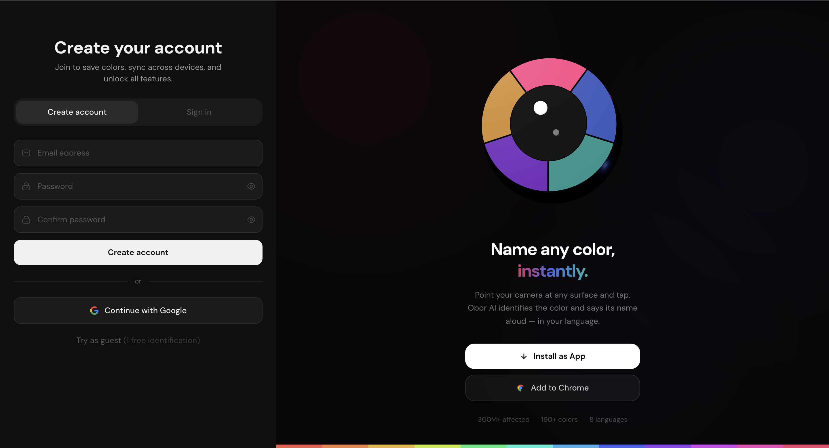 Obor AI — Color Identification Platform